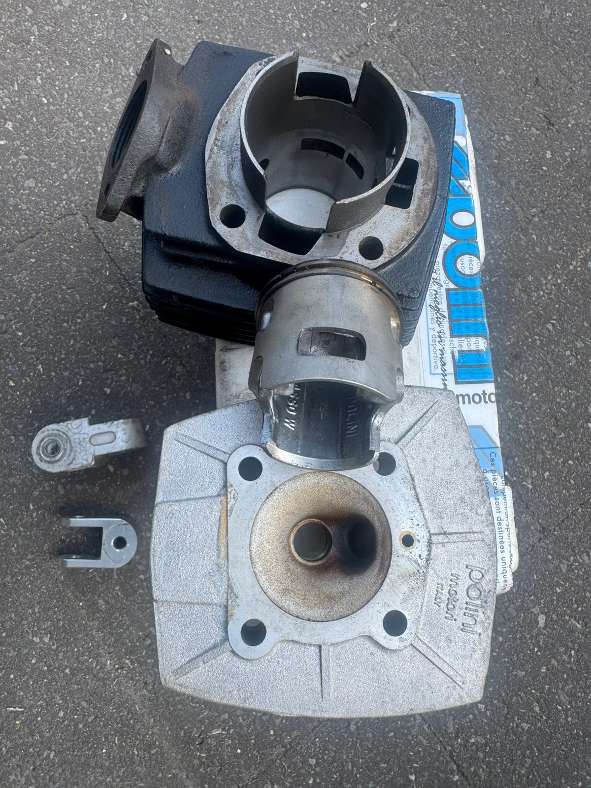 Cylindre Polini avec culasse et piston complets, Enlèvement ou Envoi, Comme neuf, Cylindre