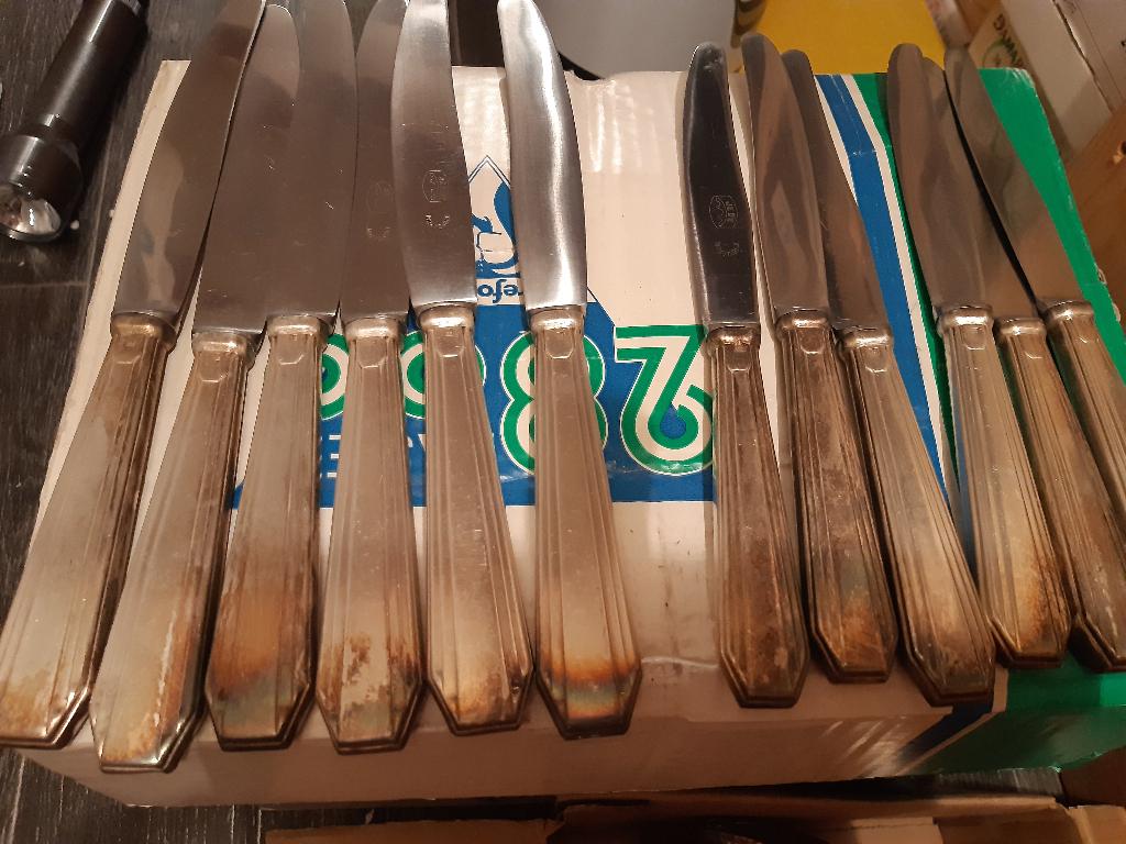 Couverts argent estampillés 100, Antiek en Kunst, Antiek | Zilver en Goud, Zilver, Ophalen