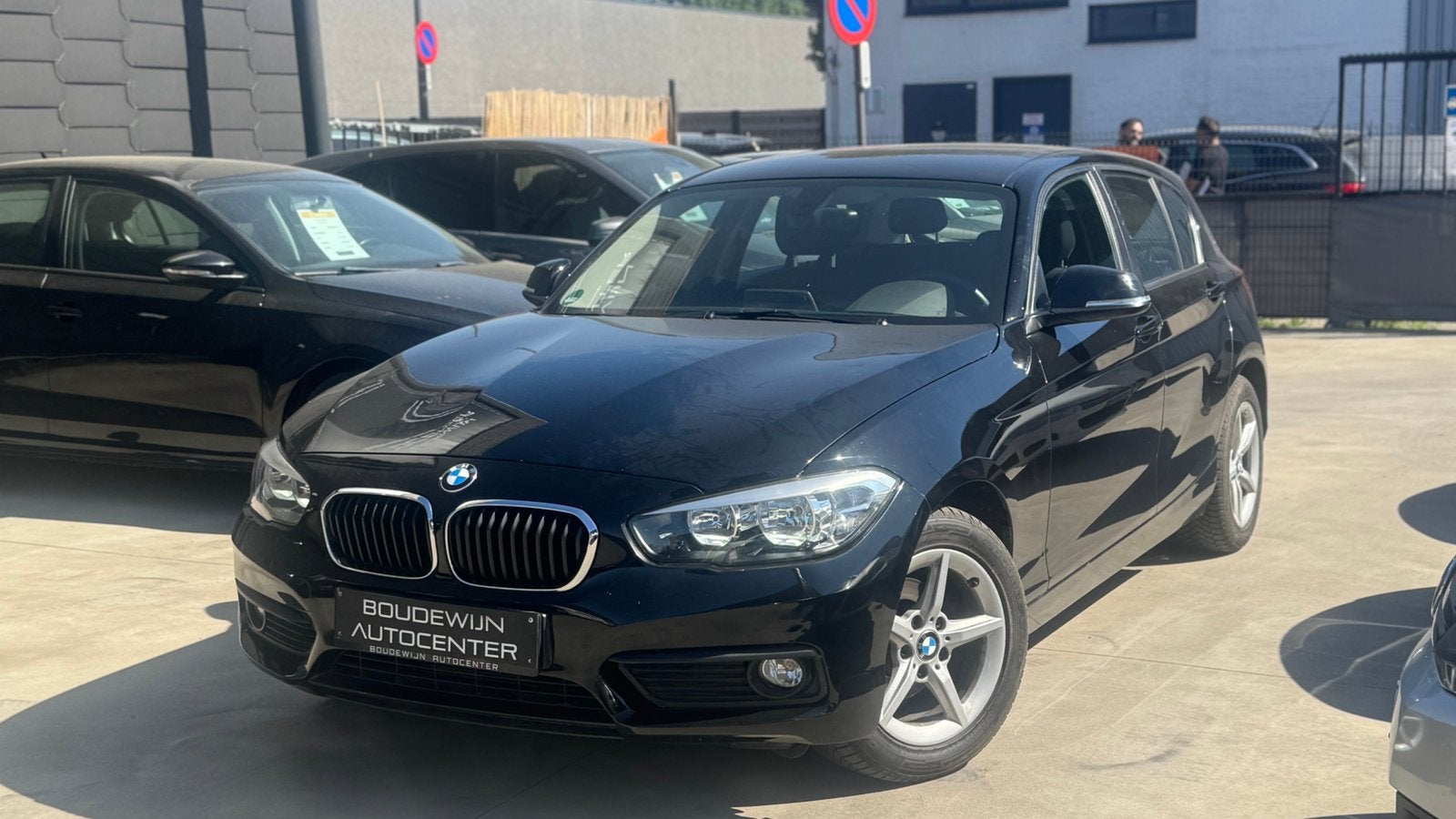 Bmw 1 Serie 116i 1.6Benzine 2015 149.xxxkm Topstaat Garantie, Autos, BMW, Achat, Entreprise, Noir, 5 portes