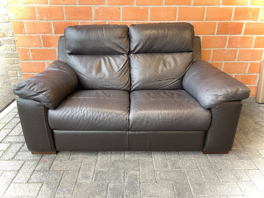 Leder zetel / 2 zit / NIEUWSTAAT, Enlèvement, Comme neuf, Cuir
