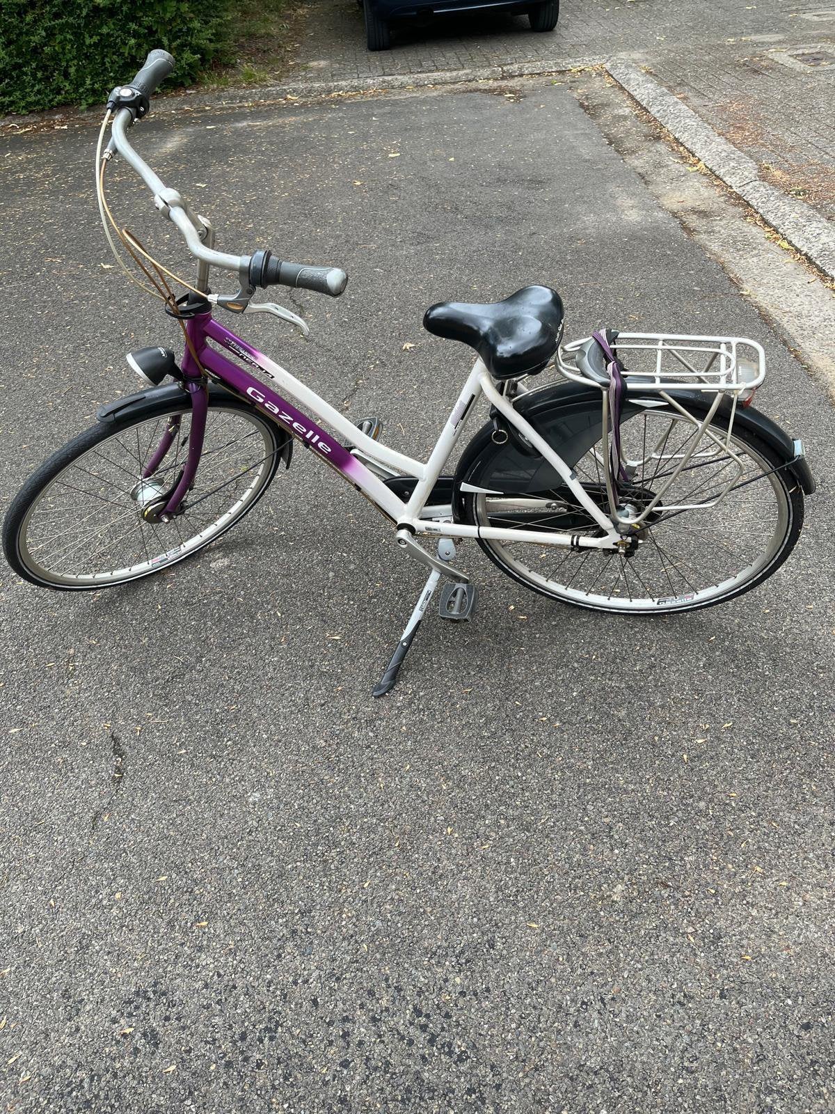 Gazelle paarse fiets, Ophalen, Gebruikt, Gazelle