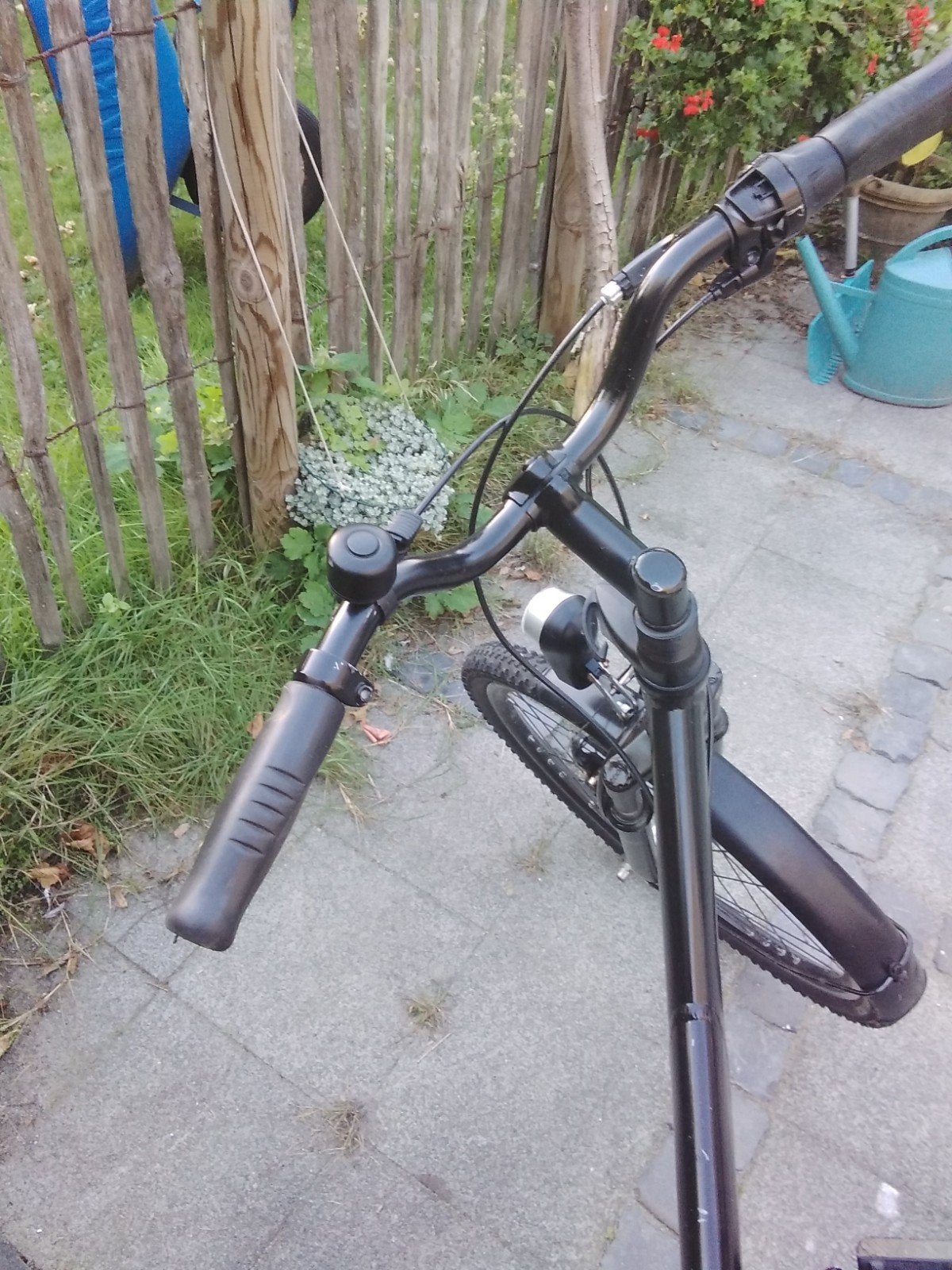 kinderfiets zwart, Declaton, 26 inch, Fietsen en Brommers, Ophalen, Gebruikt, Velgrem, 20 inch of meer