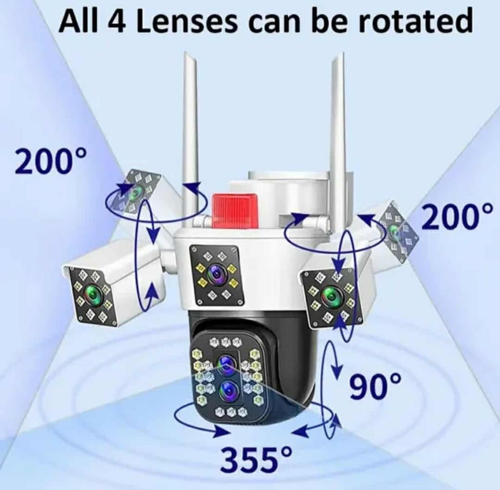 Caméra wifi 4 objectifs, Telecommunicatie, Portofoons en Walkie-talkies, Ophalen of Verzenden