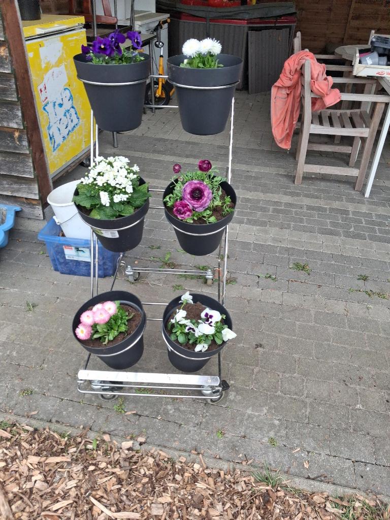 bloemenrek te koop, Ophalen, Gebruikt, Metaal, Balkon
