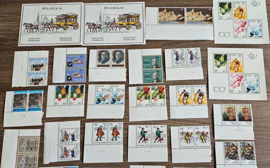 Postzegels België 1982 postfris, Ophalen