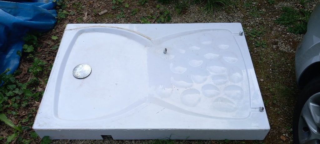 Douche 130x85 met glaswanden, Doe-het-zelf en Bouw, Ophalen, Douche