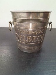 Seau à champagne Delbeck en argent, Enlèvement, Comme neuf, Champagne