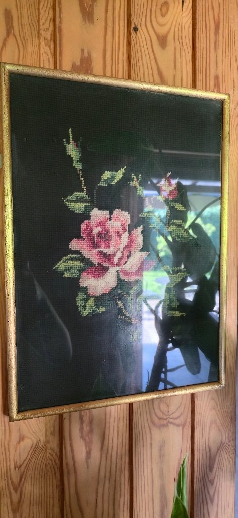 3 schilderijen, Ophalen, Klassiek, Ingelijst, Bloemen