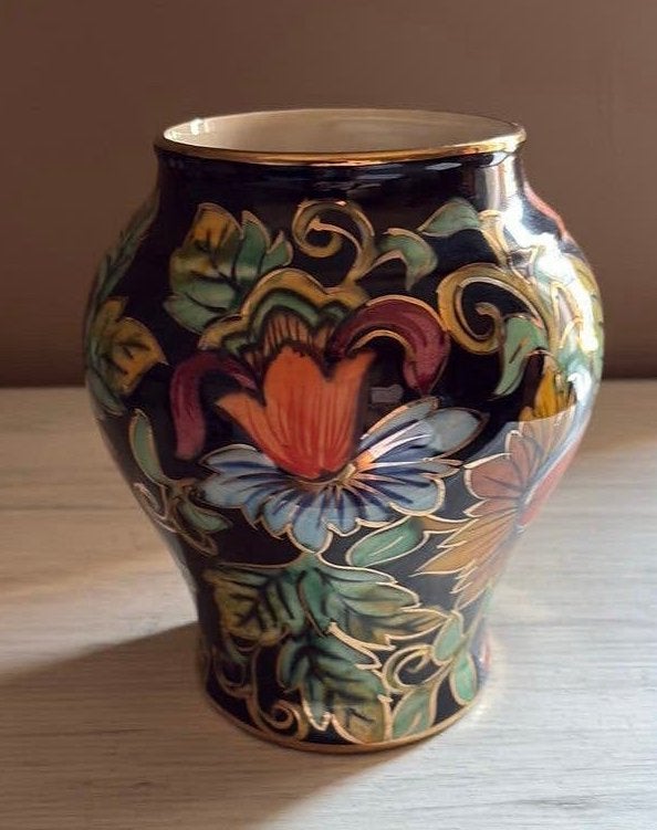 Vintage Hubert Bequet Quaregnon vaas – Model 516, Antiek en Kunst, Antiek | Vazen, Ophalen of Verzenden