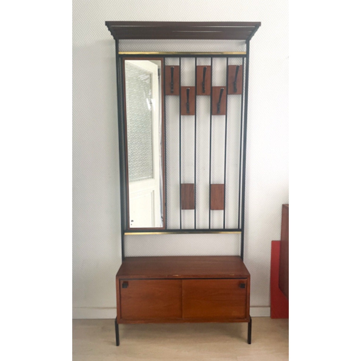 Vintage retro kapstok meubel, Huis en Inrichting, Ophalen, Zo goed als nieuw, Vintage