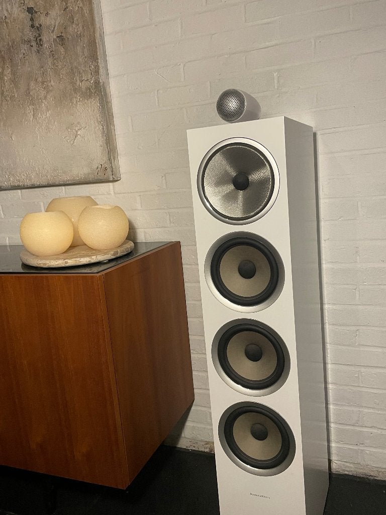 Bowers & Wilkins 702 S2 Satin White luidsprekers, TV, Hi-fi & Vidéo, Enceintes, Comme neuf, Enlèvement, Bowers & Wilkins (B&W)