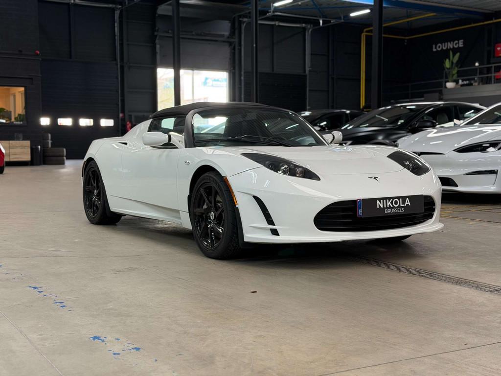 Tesla Roadster V2.5 - HEATED SEATS - BROKEN HV BATTERY, Startonderbreker, Achterwielaandrijving, Gebruikt, Zwart