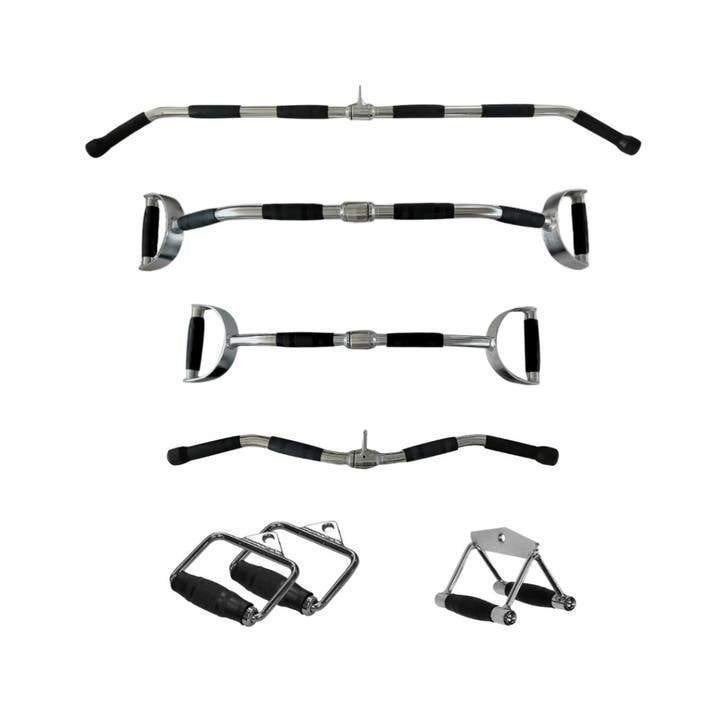 Kabel Attachments Set RVS 6-delig – Lat Bar | PH Fitness