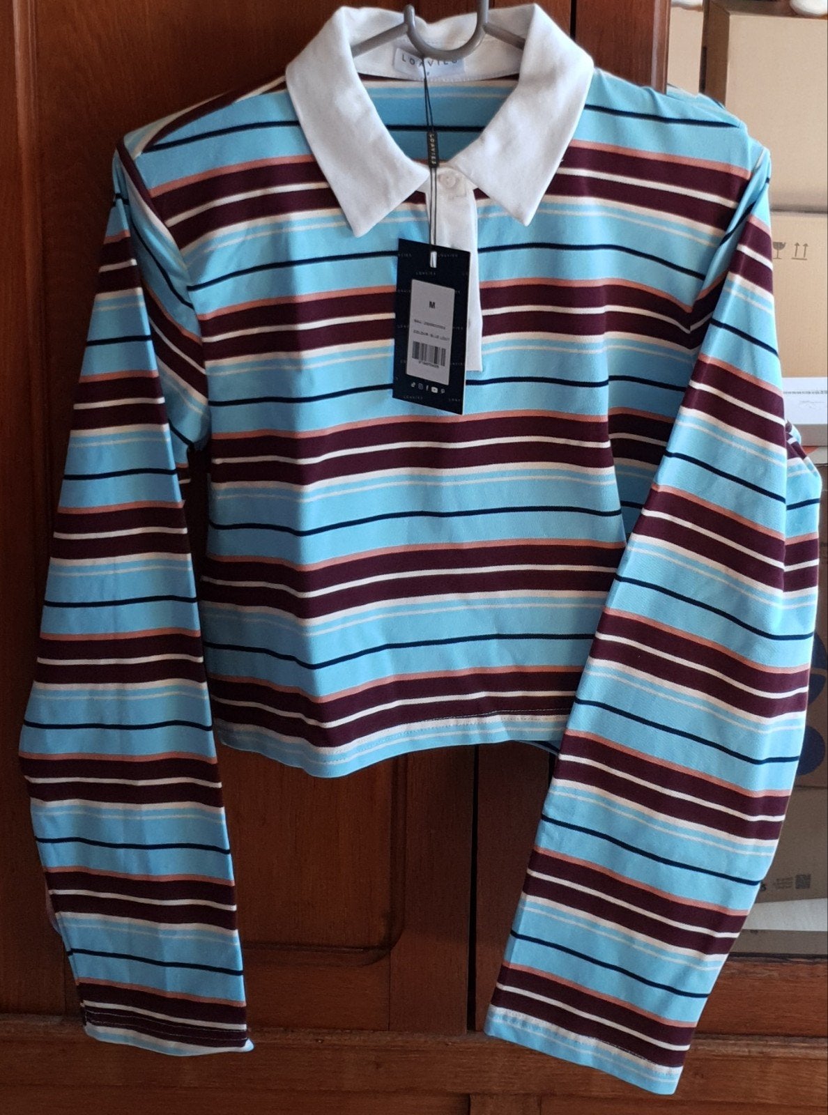 Loavies Golden Whisper gestreepte polo maat M (Nieuw), Kleding | Dames, T-shirts, Maat 38/40 (M), Nieuw, Ophalen of Verzenden