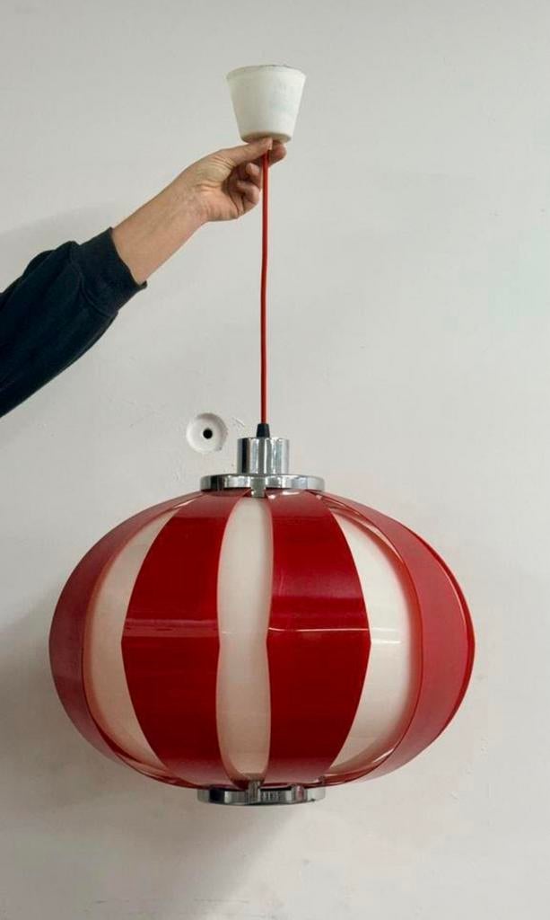 Vintage hanglamp, Maison & Meubles, Lampes | Suspensions, Utilisé, Enlèvement
