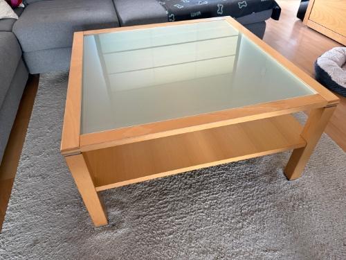 Design salontafel Hülsta, Ophalen, Gebruikt, 50 tot 100 cm, Vierkant