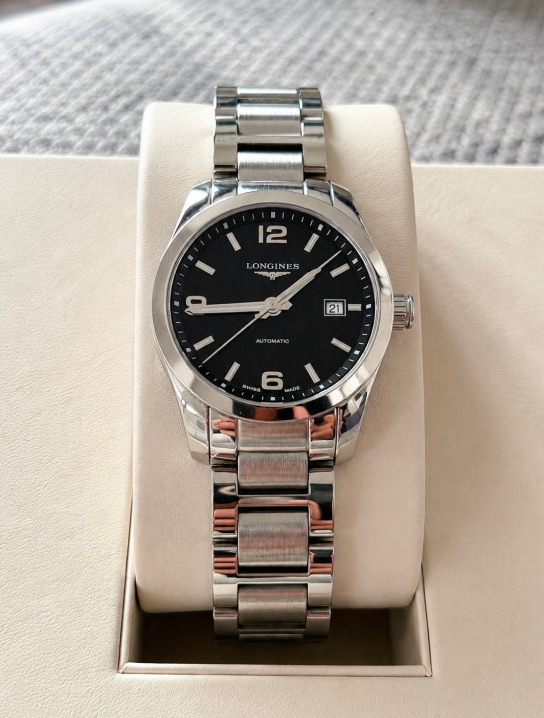 Longines Conquest Classic Automatic 40mm – Box & Papers, Bijoux, Sacs & Beauté, Enlèvement ou Envoi