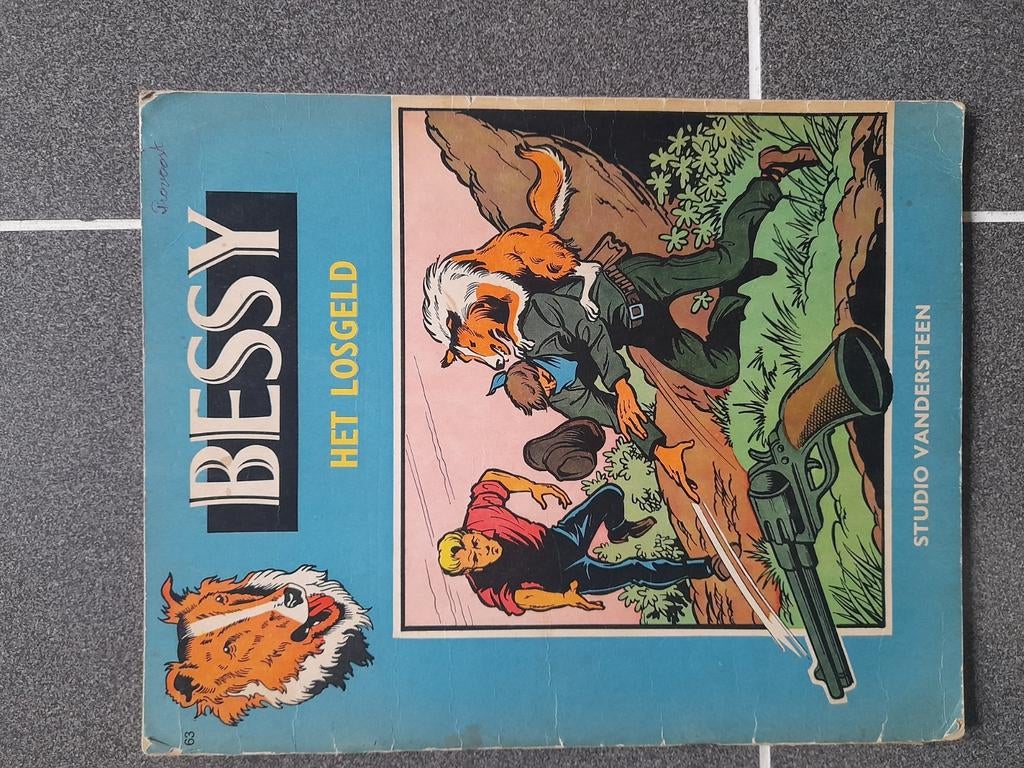 Bessy n 63 - La rançon - 1ère édition 1966, Livres, Une BD, Studio  Vandersteen, Enlèvement, Utilisé