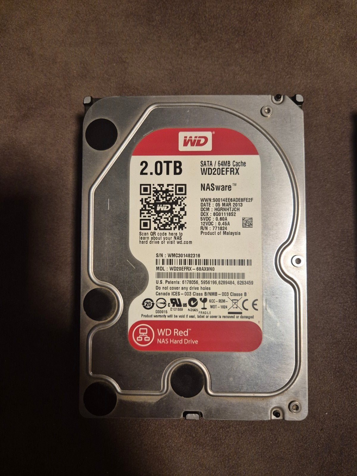 2x 2TB WD Red HDD, Computers en Software, Harde schijven, Ophalen of Verzenden, HDD