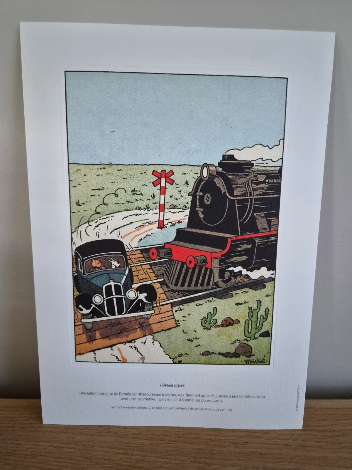 Tintin très belle litho-sérigraphie sur papier épais, Antiquités & Art, Art | Lithographies & Sérigraphies, Enlèvement ou Envoi