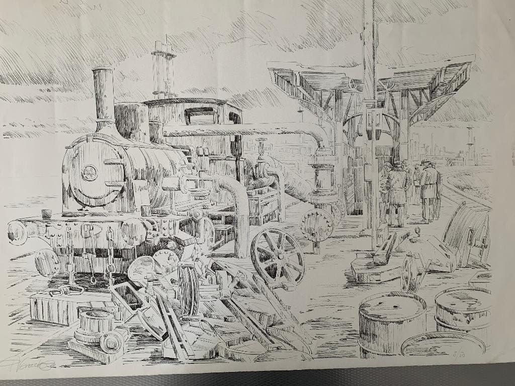 Paul Vereecke - grote litho, Antiek en Kunst, Kunst | Litho's en Zeefdrukken, Ophalen of Verzenden
