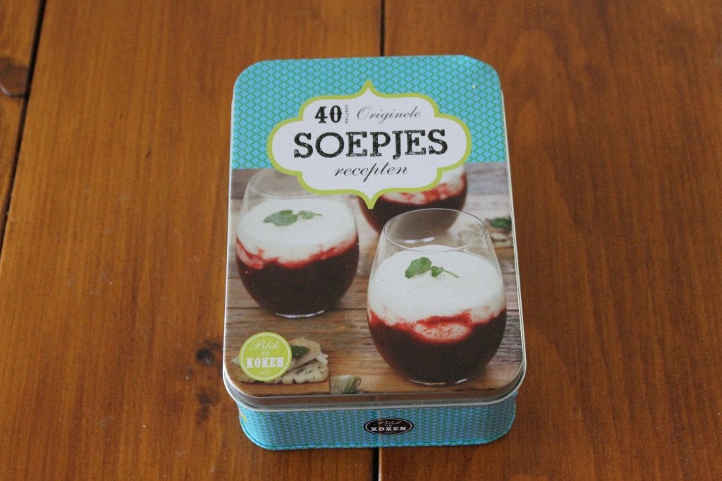 Doosje met 40 soep-recepten, Ophalen, Zo goed als nieuw, Overige gebieden, Voorgerechten en Soepen
