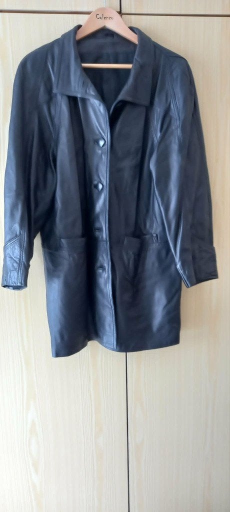 lederen jas, Ophalen, Zo goed als nieuw, Overige maten, Kleding