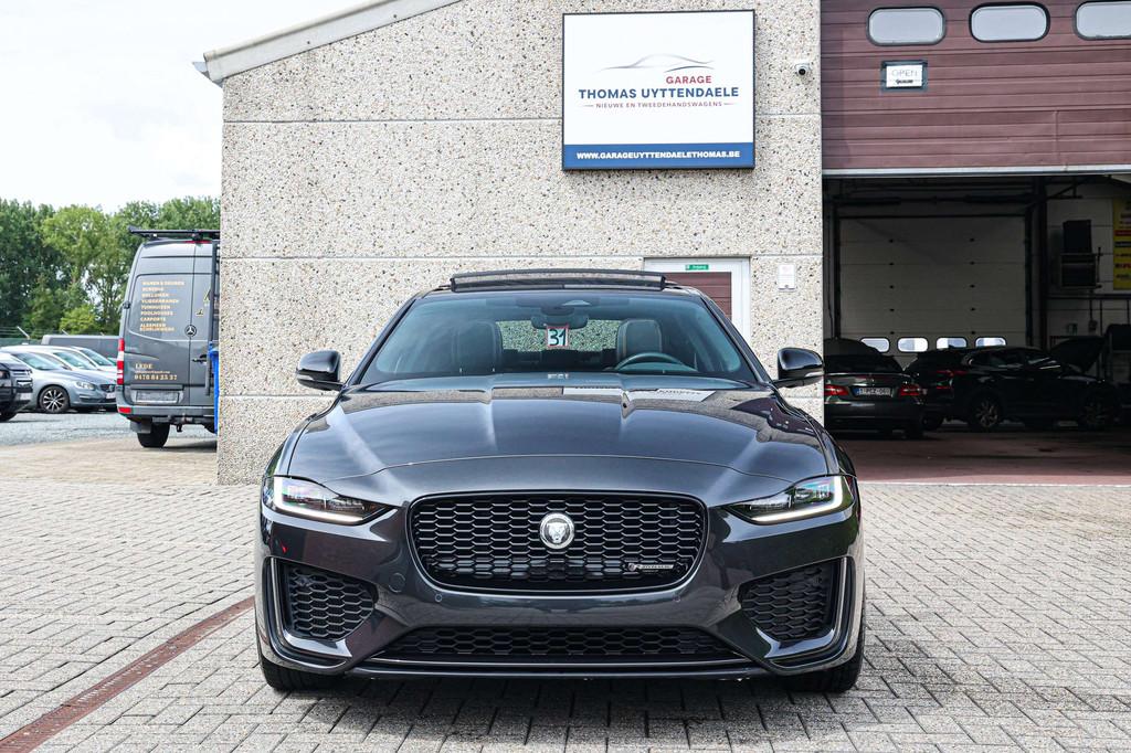 Jaguar XE R-DYNAMIC-BLACK-UITVOERING*LEDER*SOUND-SYSTEM-MERI, Auto's, Jaguar, Automaat, Achterwielaandrijving, Gebruikt, Zwart