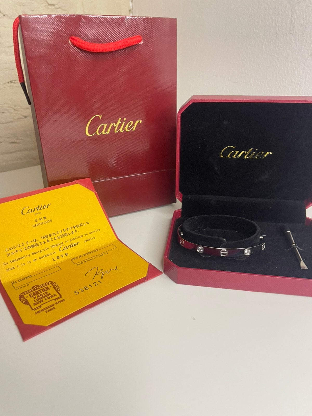 Cartier armbanden en ringer, Handtassen en Accessoires, Ophalen of Verzenden, Nieuw