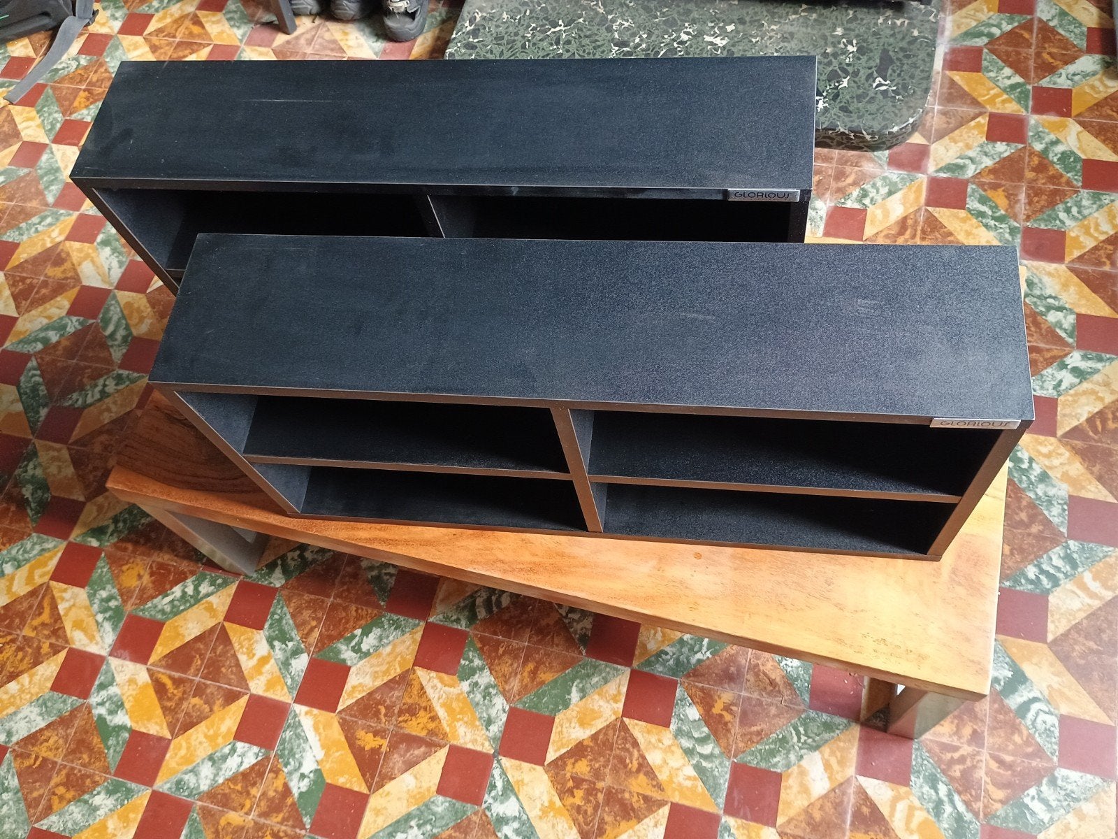 2 x Glorious 180 CD box rek , zwart , ( Thomann ), Huis en Inrichting, Ophalen