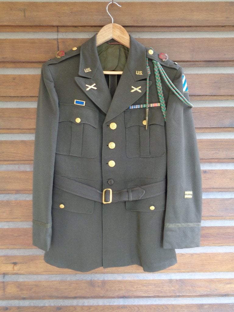 US WW2  Veste d'officier, Collections, Enlèvement ou Envoi, Armée de terre, Vêtements ou Chaussures
