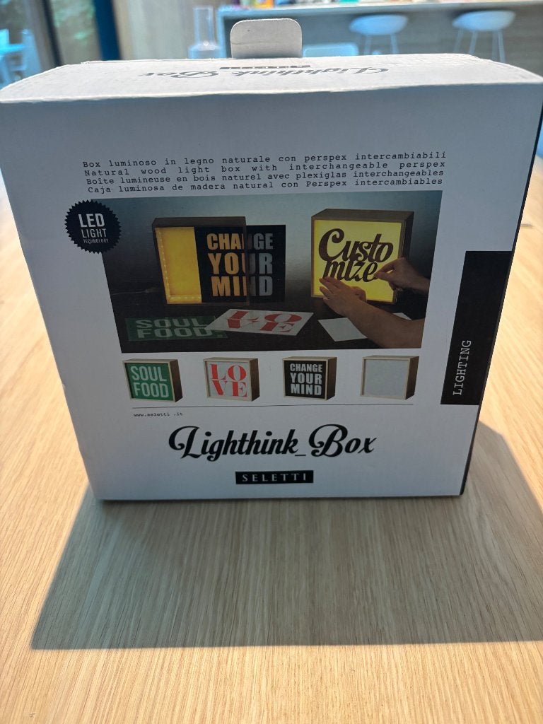 Light box, Ophalen, Zo goed als nieuw