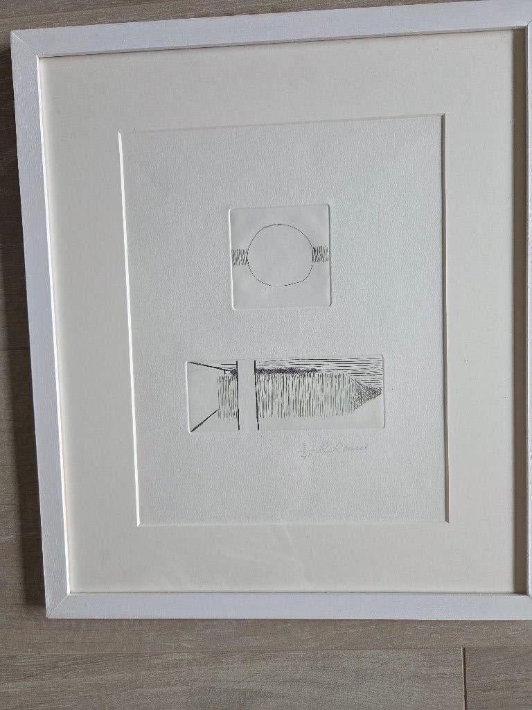 Roger Raveel - ets, Antiek en Kunst, Kunst | Etsen en Gravures, Ophalen of Verzenden, Ets, Genummerd