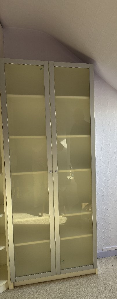 armoire IKEA PORTES VERRE DEPOLI, 25 à 50 cm, Avec porte(s), Autres essences de bois, Moins de 150 cm