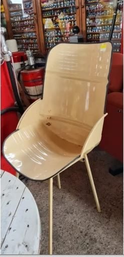 Chaise vintage à l'huile, ferraille, industrielle, Maison & Meubles, Autres couleurs, Vintage industrieël, Enlèvement, Utilisé