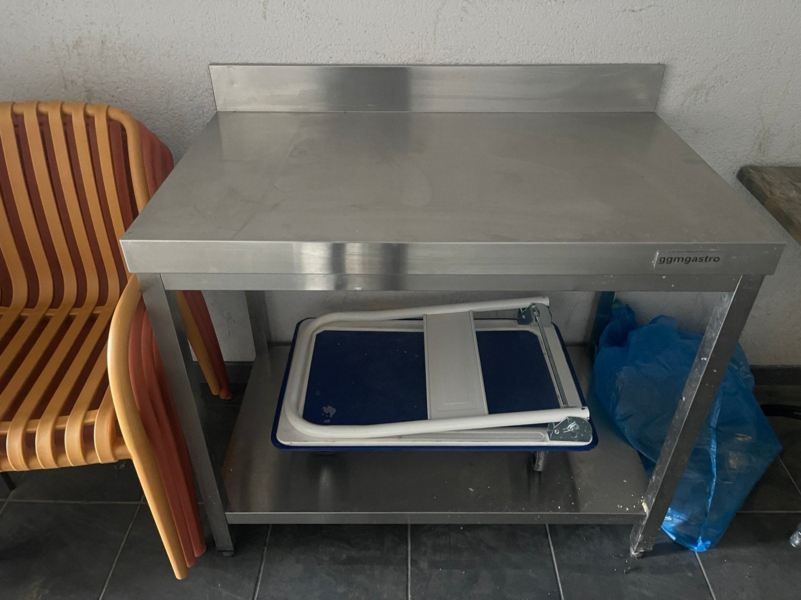 inox tafel, Ophalen of Verzenden, Zo goed als nieuw
