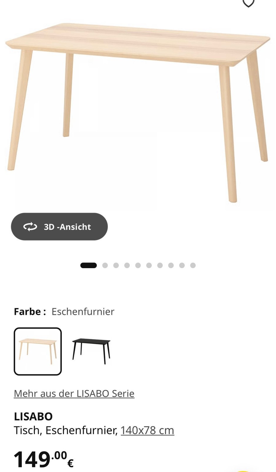 Table à manger, Enlèvement, Comme neuf