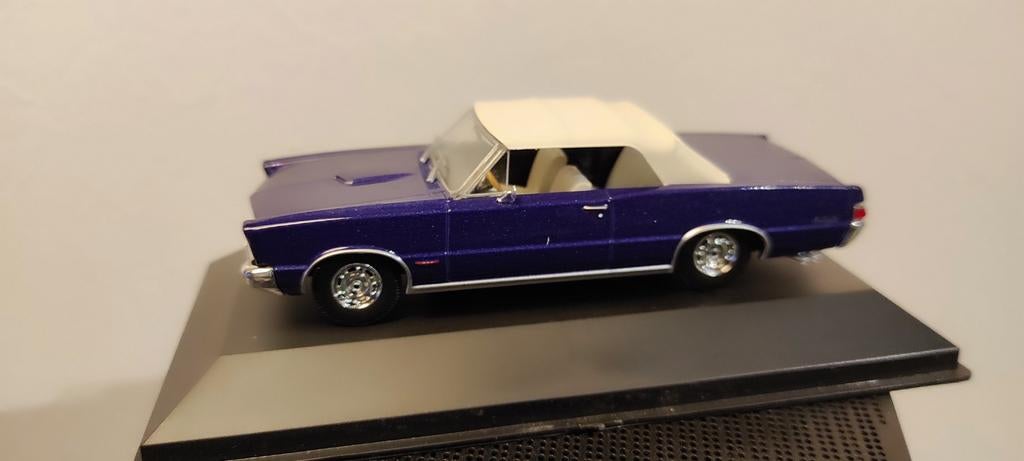 Pontiac Tempest Le Mans GTO Convertible blauw metallic 1:43, Hobby en Vrije tijd, Modelauto's | 1:43, Ophalen of Verzenden
