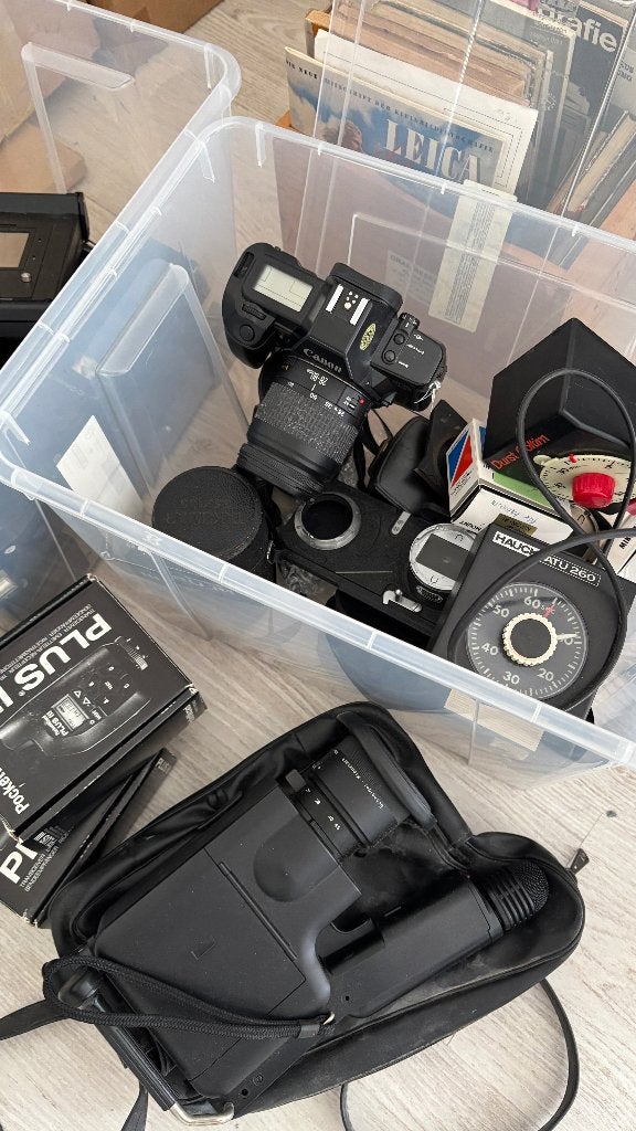 Lot foto materiaal (Canon, Leica, Hasselblad...), Enlèvement ou Envoi, Utilisé, Canon
