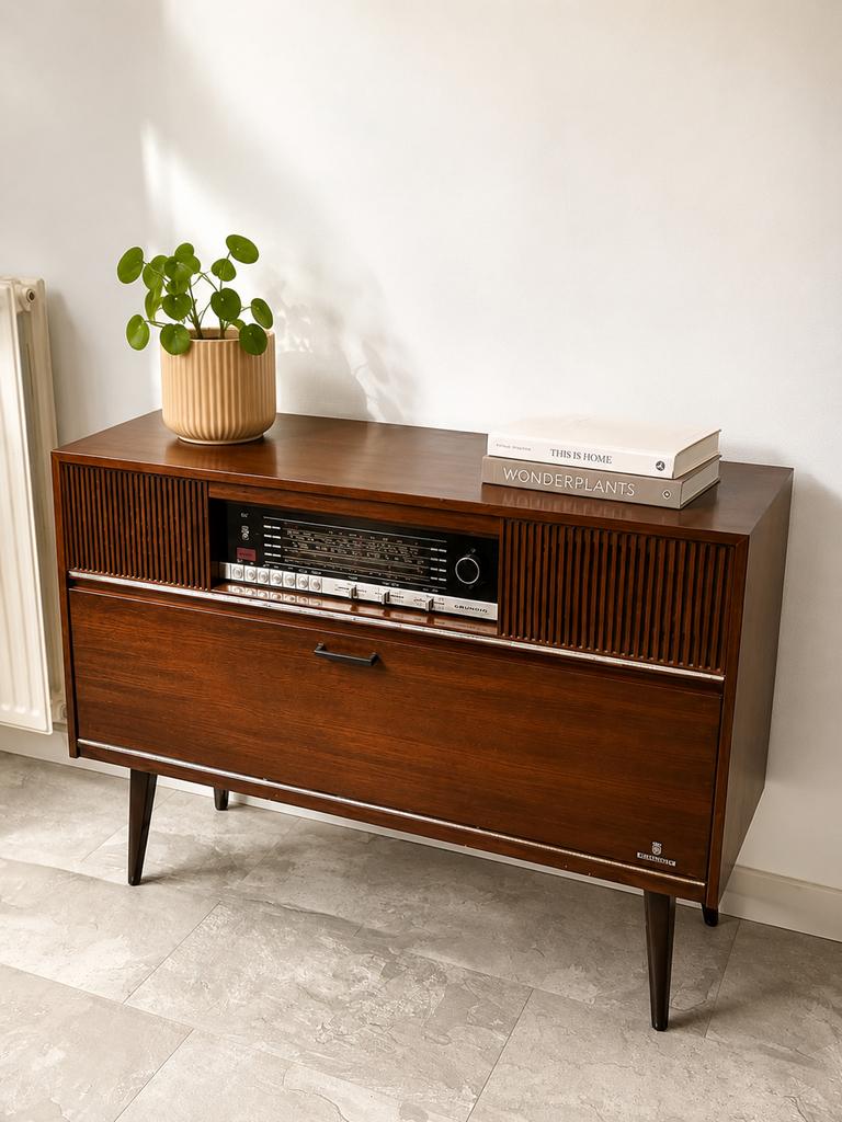 Vintage Grundig radio meubel, Antiek en Kunst, Ophalen