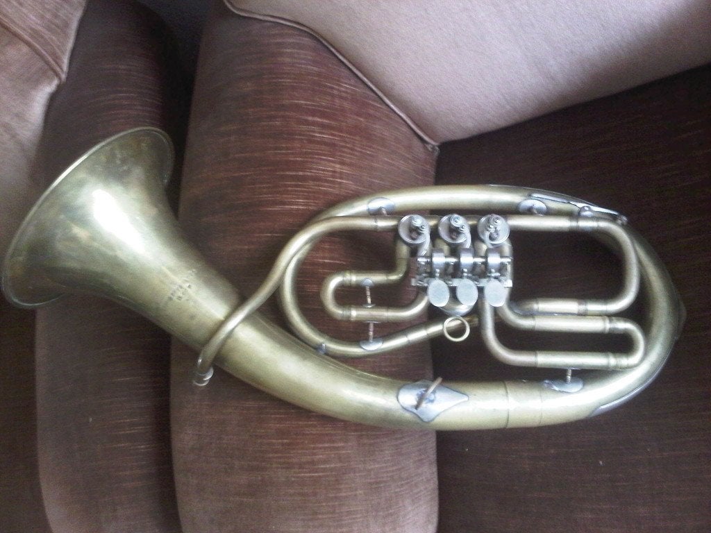 Ancien Althorn - Euphonium alto en Eb, Enlèvement, Utilisé, Tuba en Mi