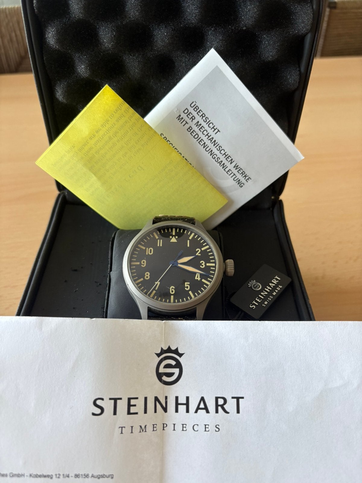 Steinhart Nav B-uhr 47 Vintage TITAN A-Muster, Bijoux, Sacs & Beauté, Enlèvement ou Envoi, Comme neuf