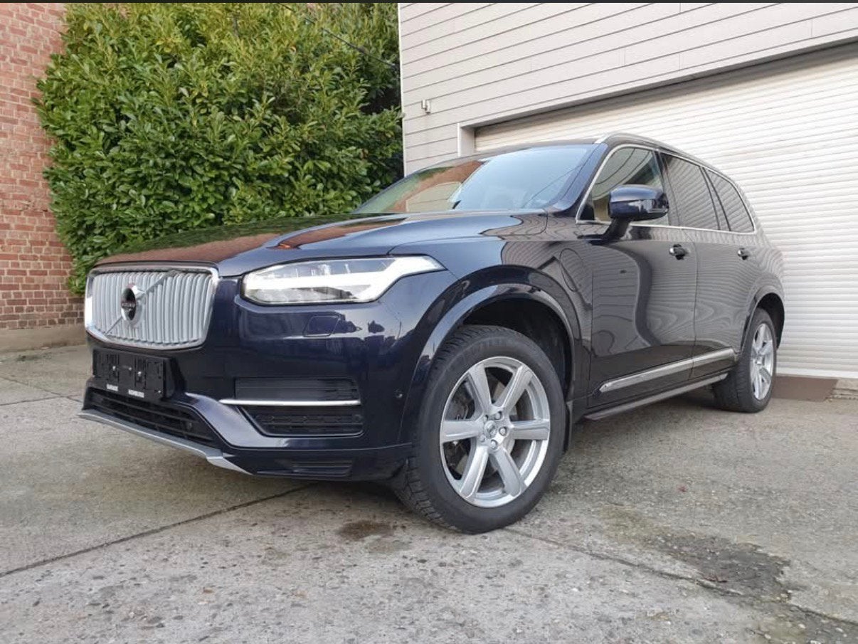 VOLVO XC90 T8 inscription, Auto's, Volvo, Blauw, Leder, Dealer onderhouden, SUV of Terreinwagen