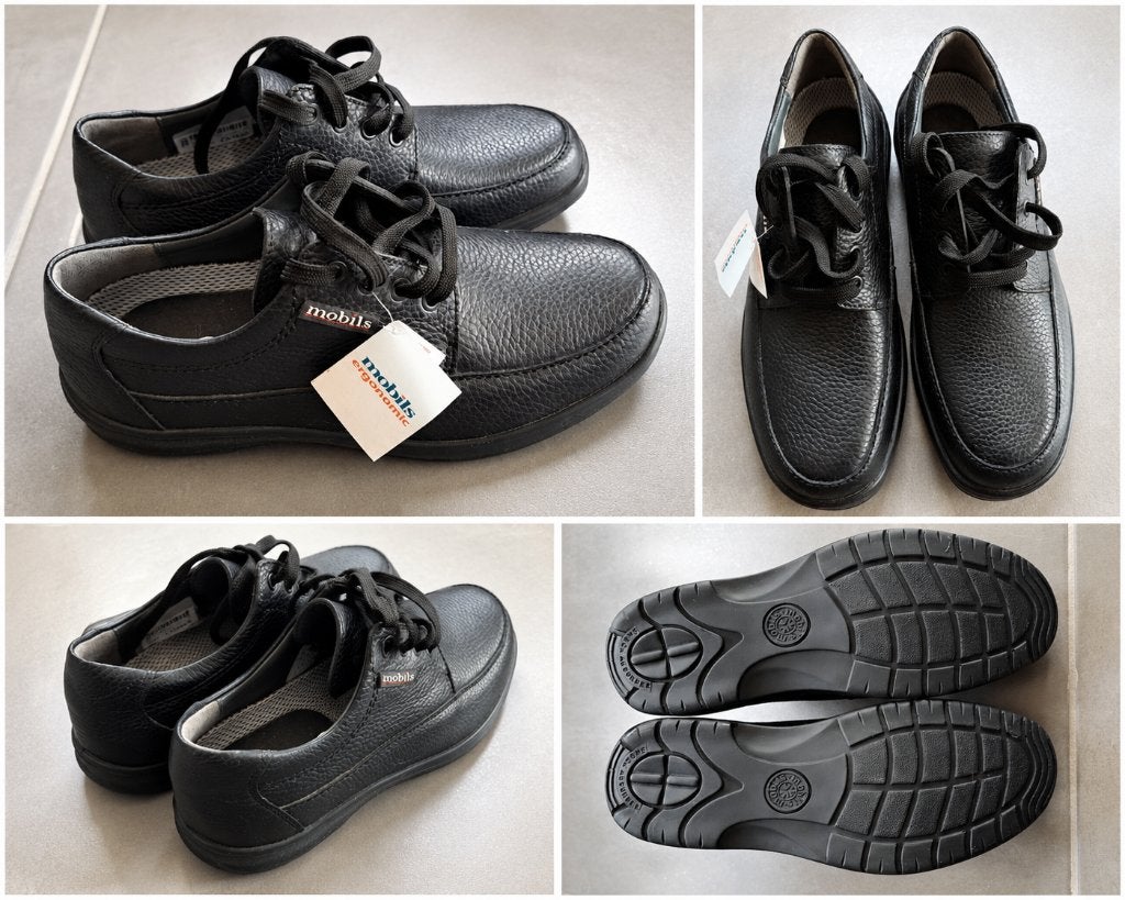 Mephisto herenschoenen - maat 41 - zwart leder - nieuw, Zwart, Nieuw, Ophalen of Verzenden, Mephisto