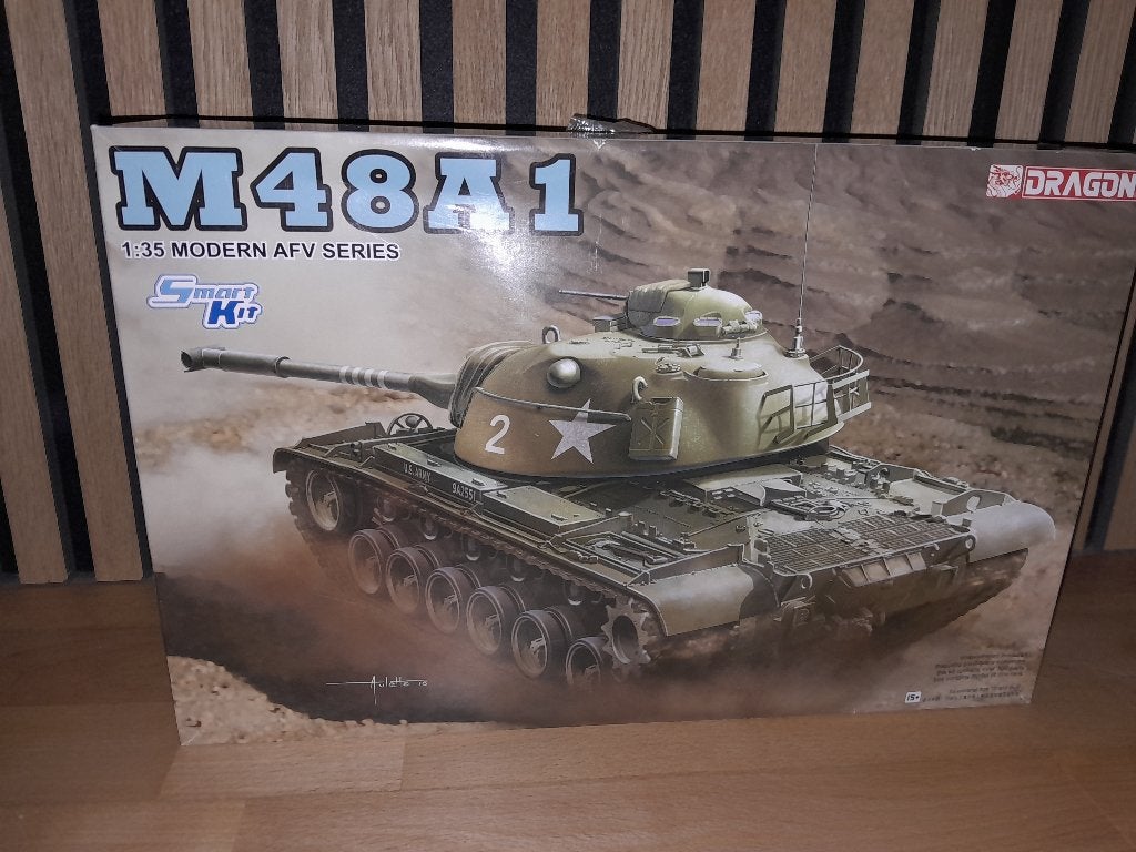Modelbouw - Dragon M48A1 1:35, Overige merken, Tank, 1:32 tot 1:50, Ophalen of Verzenden