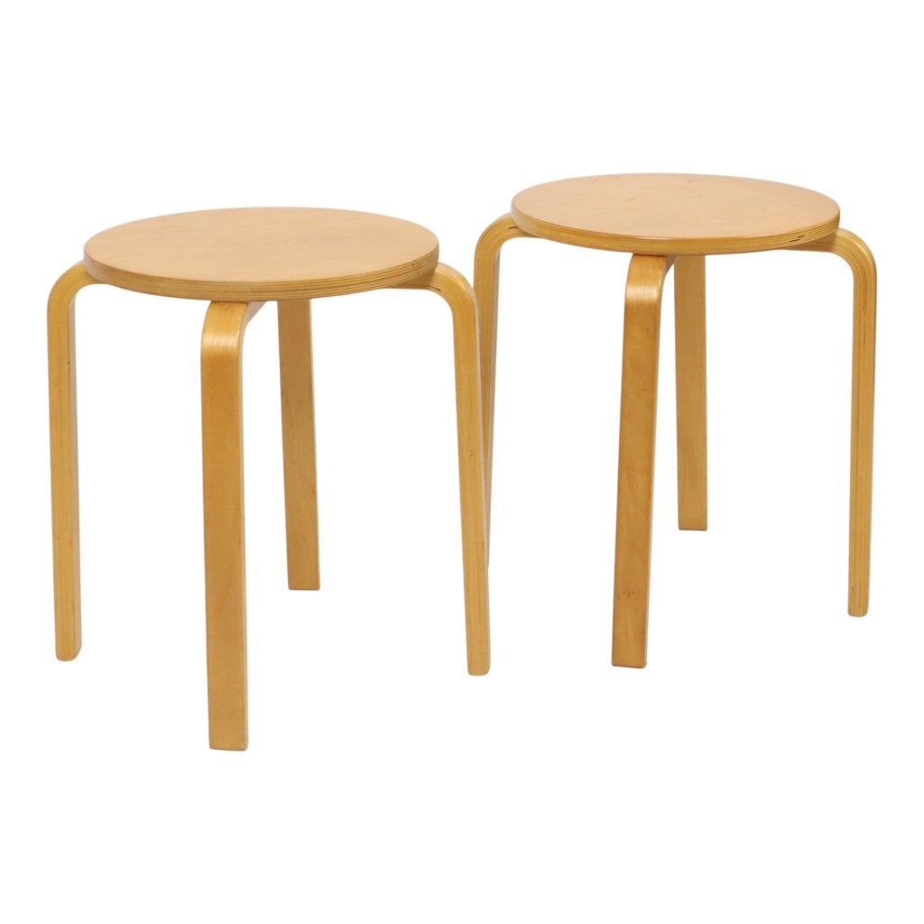Set van 2 Vintage Ikea Frosta Krukken Beukenhout Jaren 90, Ophalen of Verzenden