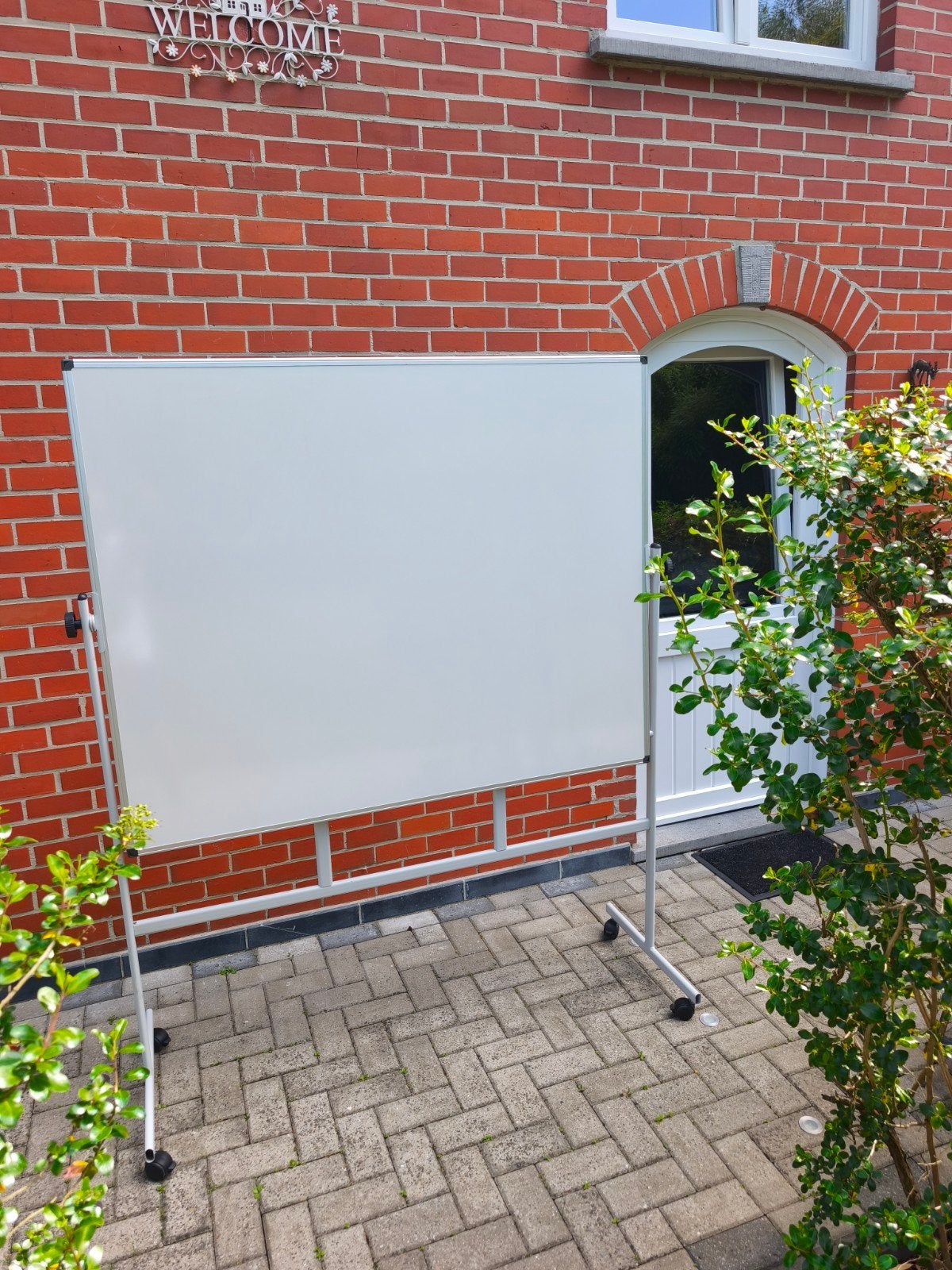 Grand tableau blanc double face pivotant 150x120 cm, Enlèvement, Tableau blanc