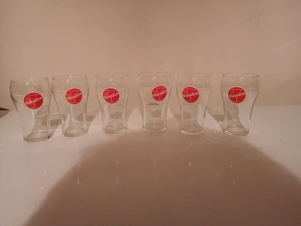 Sinalco glazen, Verzamelen, Glas en Drinkglazen, Ophalen of Verzenden