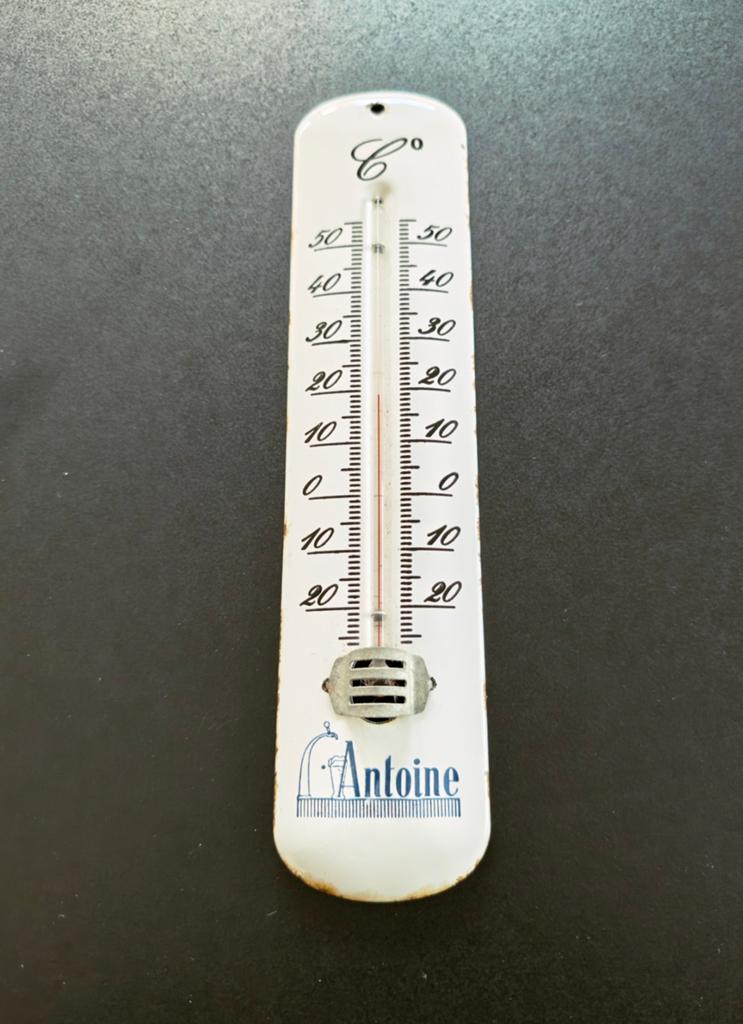 emaille thermometer Antoine Brussel, Verzamelen, Verzenden