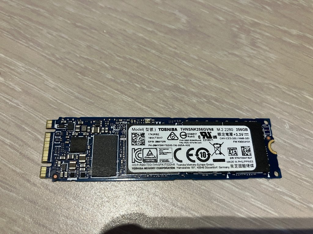TOSHIBA THNSNK256GVN8 M.2 2280 256GB, Computers en Software, Harde schijven, Intern, Ophalen of Verzenden, Laptop, Gebruikt